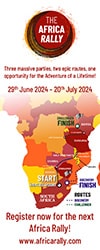 Africa Rally InfoGraphic Poster 2024 - Two Routes