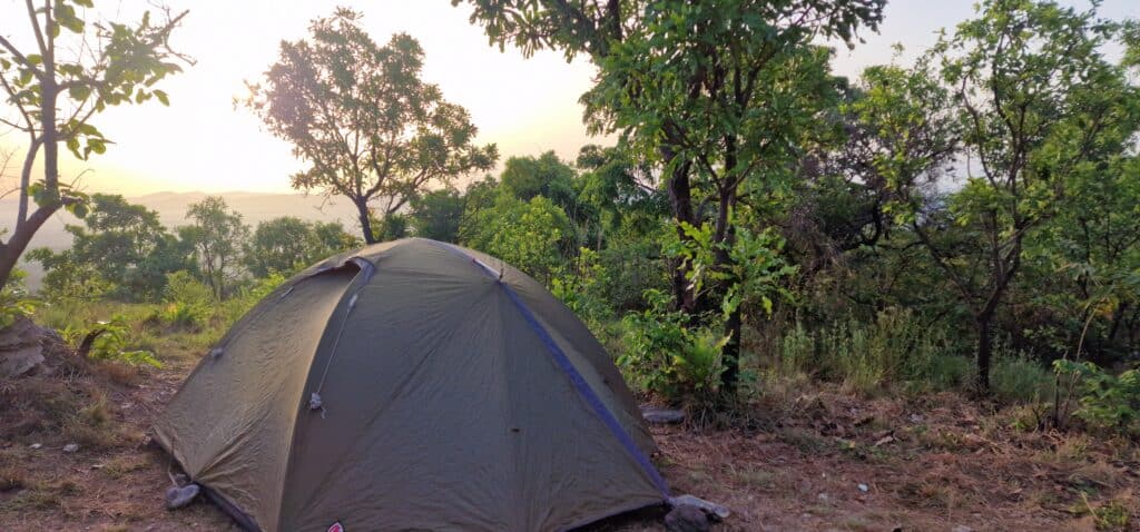 Certainly a change from the campervan in Wales to a tent in the Togolese mountains.