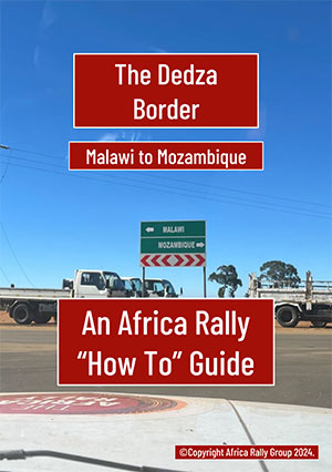 Africa Rally InfoGraphic Poster 2025 - Two Routes